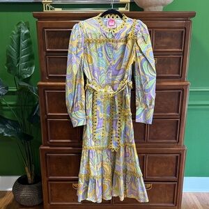 CeliaB Multicolor groovy Long Sleeve Dress